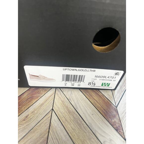 NWT Vionic Uptown Metallic Slip On Penny Loafer Flat Gold Leather Women's US 8.5 - Picture 10 of 10